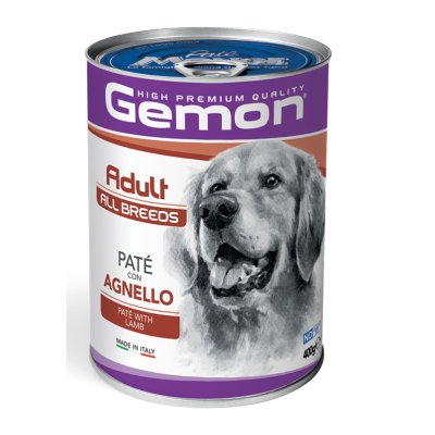 Gemon Dog  paštéta jahňacia 400G/24bal