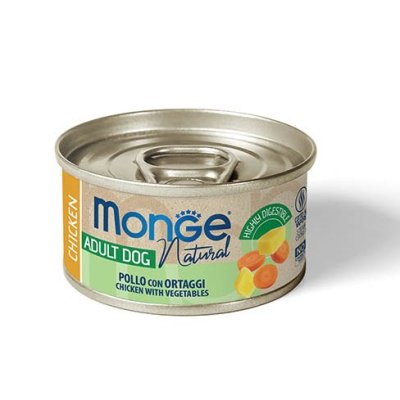 MONGE NATURAL Krmivo pre psov, zelenina 95g/24bal