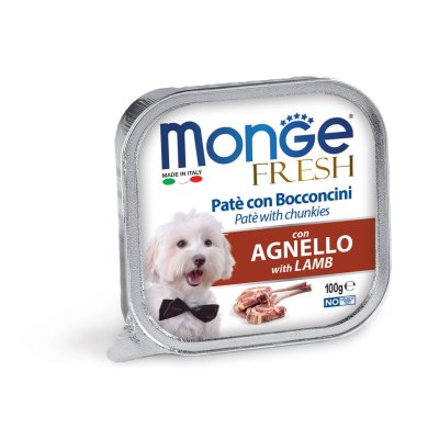 MONGE FRESH Dog vanička jahňa 100g/32ks