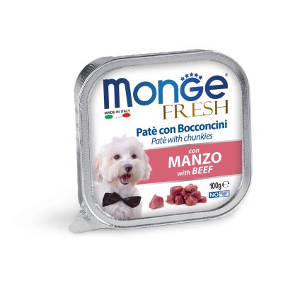 MONGE FRESH Dog vanička hovädzia 100g/32ks