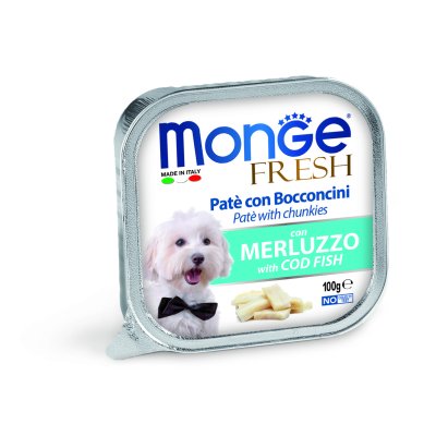 MONGE FRESH Dog vanička treska 100g/32ks