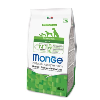 MONGE DOG Králik, ryža, zemiaky 15kg 26/16 - chovateľské balenie - králík.jpg