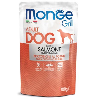 MONGE GRILL Dog Kapsička losos 100g/24bal