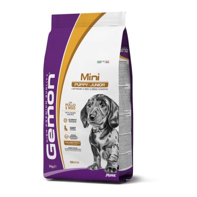GEMON Dog Mini Puppy & Junior - Kurča s ryžou 29/15 3 kg