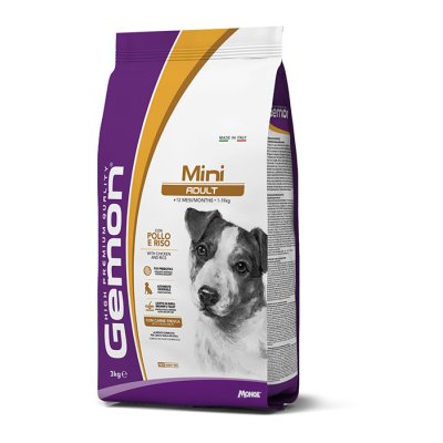GEMON Dog Mini Adult Kurča s ryžou 26/13 3 kg