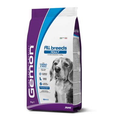 GEMON Dog All breeds Adult Tuniak s ryžou 3 kg 25/13