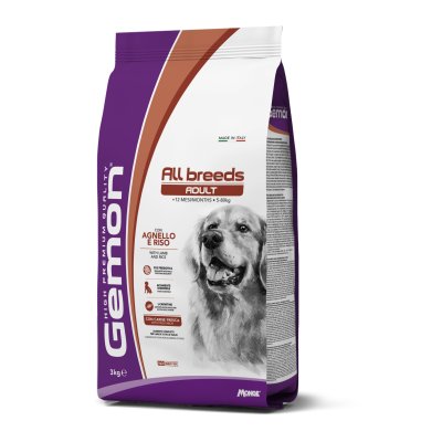 GEMON Dog All breeds Adult Jahňa s ryžou 3 kg 25/13
