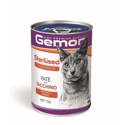 GEMON Cat Sterilised paštéta moriak 400g,/24bal.