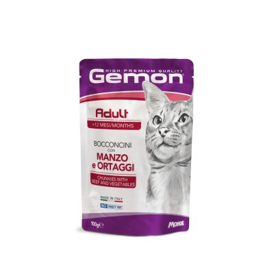 GEMON Cat kapsička hovädzie/zelenina 100g/24bal