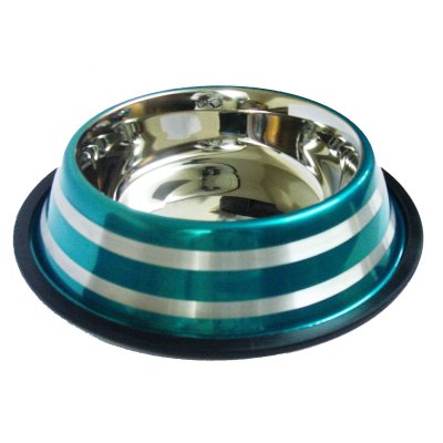 Miska nerez LINE tyrkysová 0,6l/17cm(72)