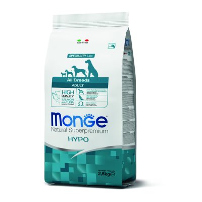 MONGE DOG Hypoallergenic Ryba, ryža 2,5kg 24/12