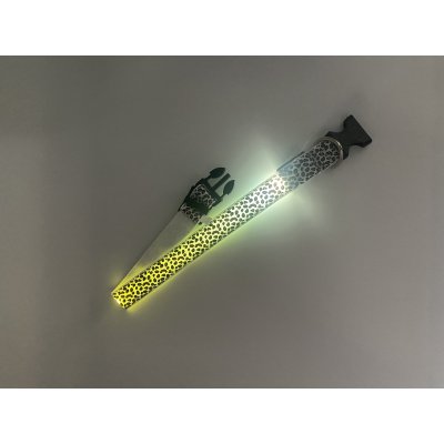 Obojok nylon LED SVETELNÝ ZDROJ - BIELÝ veľkosť XL - 67ww.jpg