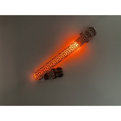 Obojok nylon LED SVETELNÝ ZDROJ - ORANŽOVÝ veľkosť M - 67o.jpg