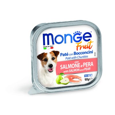MONGE FRUIT Dog Losos s hruškou 100g/32ks