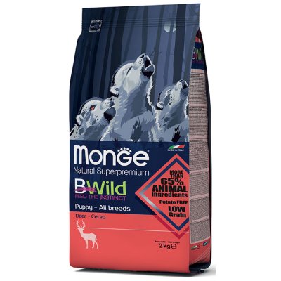 MONGE BWILD Dog - Low Grain - Srnčia, Adult 12kg - BWILD DEER PUPPY.jpg