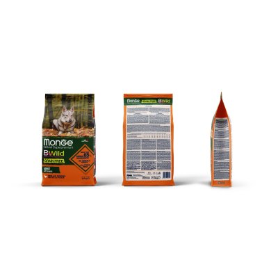 MONGE BWILD Dog Adult - Grain Free - Kachna s bramborem 2,5kg 30/20 - BWILD GRAIN FREE KACHNA.jpg