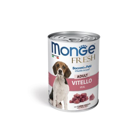 MONGE FRESH DOG Teľacie 400g/24bal