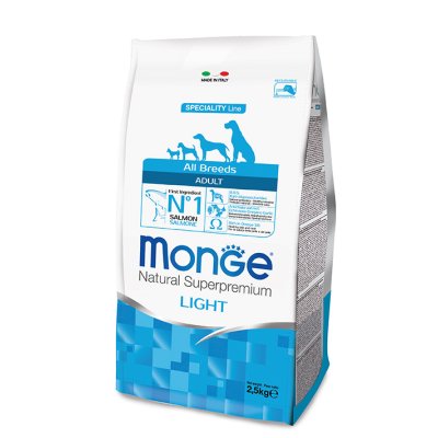MONGE DOG Light losos, ryža, kukurica 15kg 24/12 chovateľské balenie - monge_new_cane_secco_all_breeds_light_salmone_e_riso 2,5kg.jpg