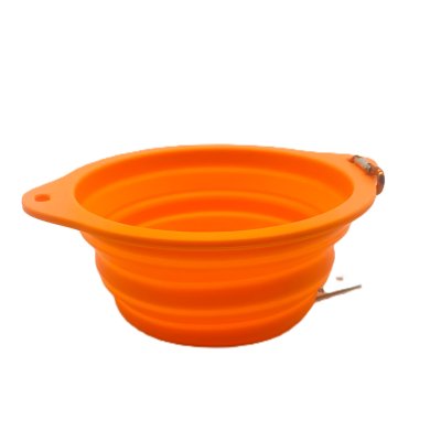 Silikónová cestovná miska oranžová 850ml (100/1)