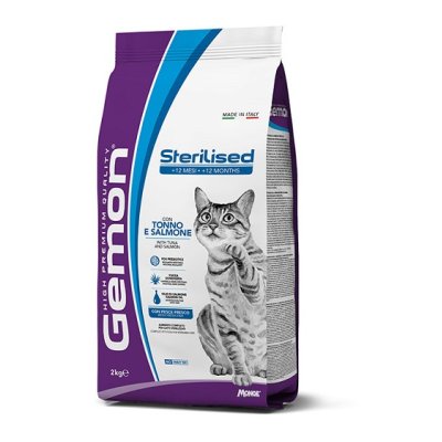 GEMON Cat Sterilised tuniak/losos 32/13, 2kg