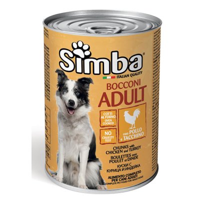 SIMBA Dog Kuracie / morka kúsky 415g