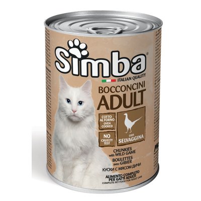 SIMBA Cat divočina kúsky 415g/24bal