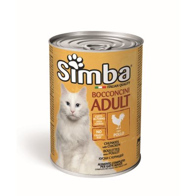 SIMBA Cat Kuracie kúsky 415g/24bal