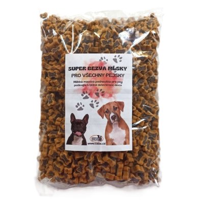 Kocky divočina & kura 12,5kg - polomäkká maškrta (KARTON 5x2,5kg)