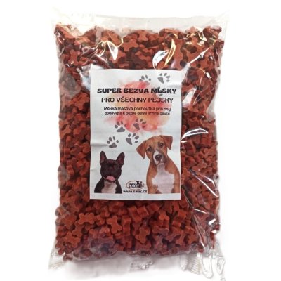 Kocky hovädzie 2,5kg sáčok - polomäkká maškrta