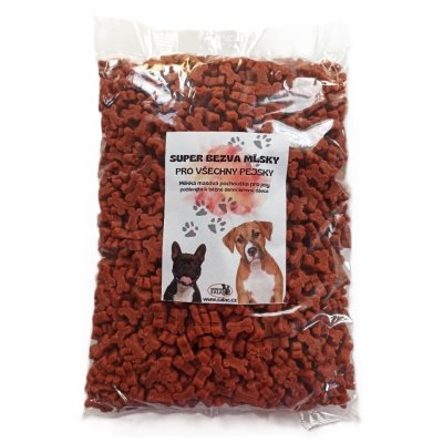 Kocky lososové 2,5kg sáčok - polomäkká maškrta