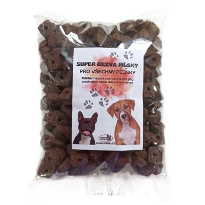 Krúžky jahňacie 10kg - polomäkká maškrta (KARTON 5x2kg)