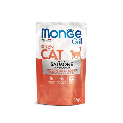 Monge Grill Cat Kitten kapsička losos 85 g/28bal