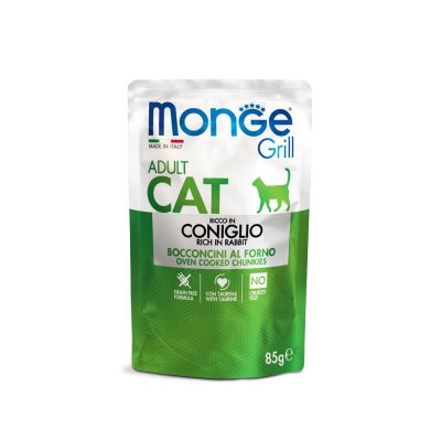 MONGE GRILL Cat  kapsička králik 85g/28bal