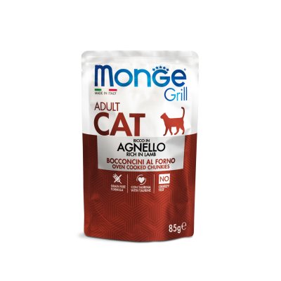 MONGE GRILL Cat kapsička jahňa 85g/28bal