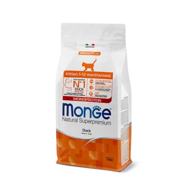 MONGE Cat Monoproteín Kitten kačica 1,5kg