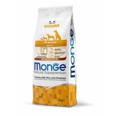 MONGE DOG Morka, ryža, zemiaky 12kg 30/13 - chovateľské balenie
