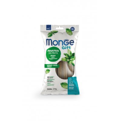 MONGE GIFT Dog Dental  Medium/Maxi  tyčinky s kačicou a matou pierpenou 270g (12)