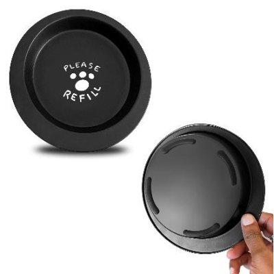 Miska OVÁL protišmyková - čierna 0,28 l/16,5 cm (216)