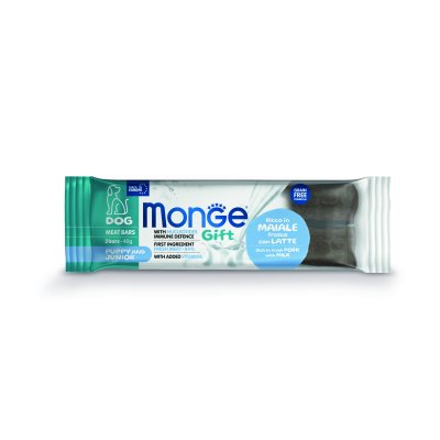 MONGE GIFT Dog Puppy/Junior tyčinky s bravčovým mäsom, mliekom a nukleotidy 40g/25