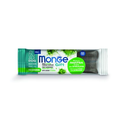 MONGE GIFT Dog Training tyčinky s čerstvým kačacím mäsom a spirulínou 40g/25