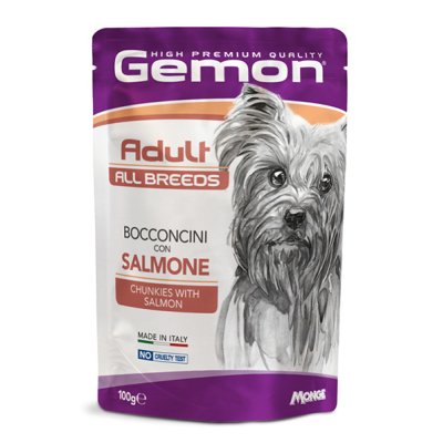 Gemon Dog kapsička losos 100 g/24bal