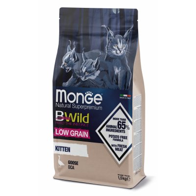 MONGE BWILD Cat Kitten Hus34/17 1,5kg