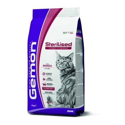 Gemon Cat Sterilised Hovädzie mäso 33/12 2 kg