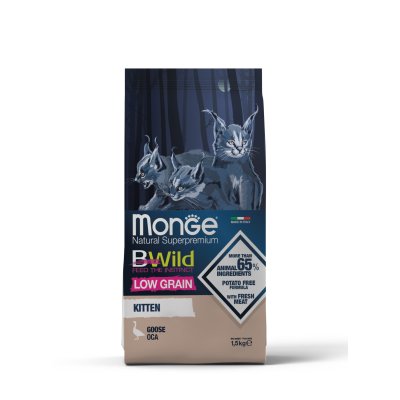 MONGE BWILD Cat Kitten Husa  34/17   10kg