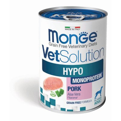 MONGE VET Dog  HYPO monoprotein vepř  400g/12ks