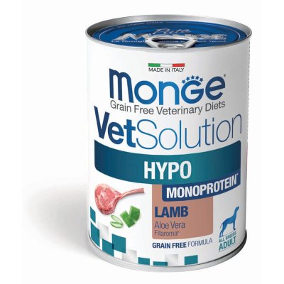 MONGE VET Dog  HYPO monoprotein jehně  400g/12ks