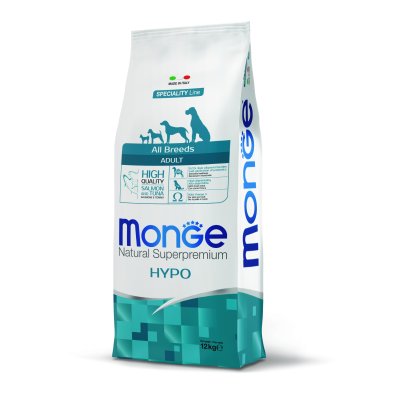 MONGE DOG Hypoallergenic Ryba, rýže 12kg 24/12