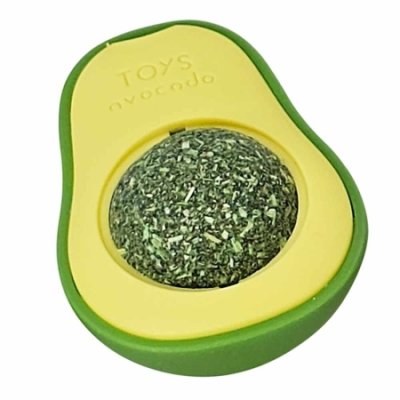 NOBBY Míček Avokádo  se šantou kočičí 4,5 x 3,5 x 6 cm