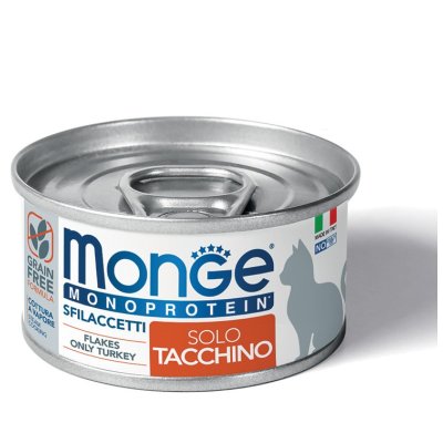 MONGE FLAKES Cat monoprotein krůta 80g/24ks