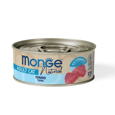 Monge Natural Cat atlantický tuniak 80g/24b